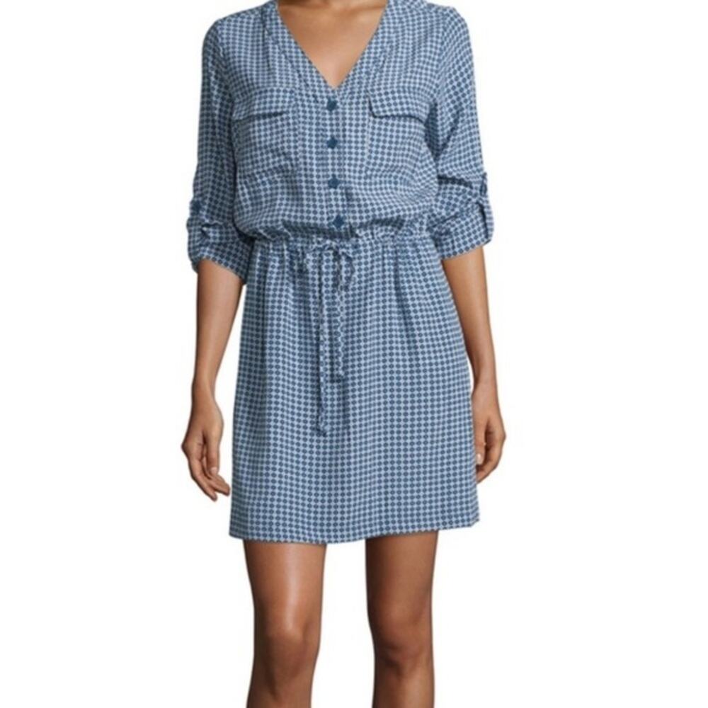 Max Studio shirtdress geometric-dot